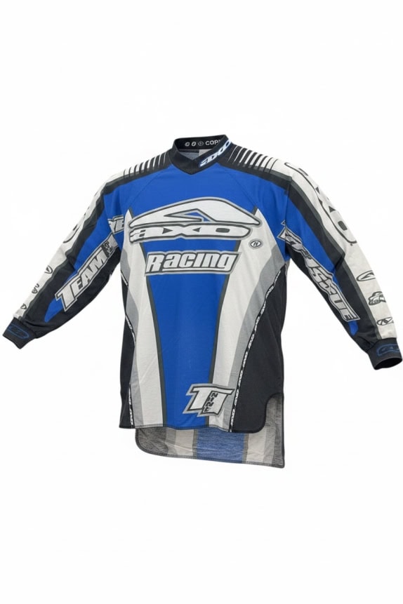 AXO Racing Motocross Jersey Big Logo Μπλε Μαύρο UNISEX XL