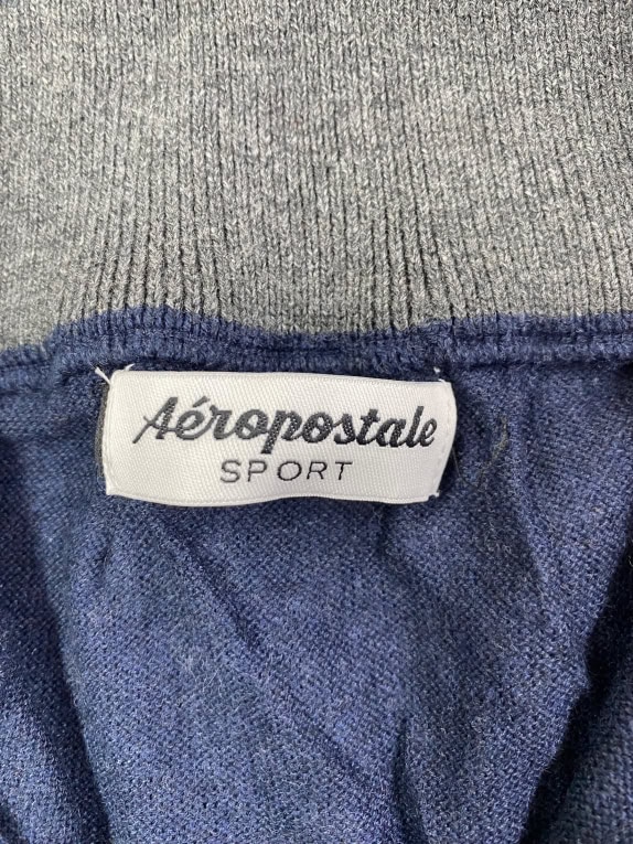 Aéropostale Sport Blue Knit Half-Zip Sweater Men’s XXL