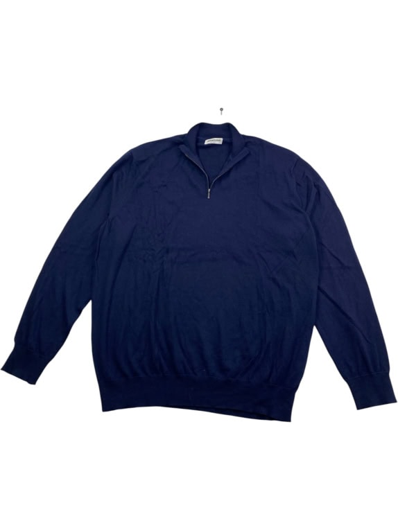 Aéropostale Sport Navy Maglia in maglia half-zip da uomo XXL