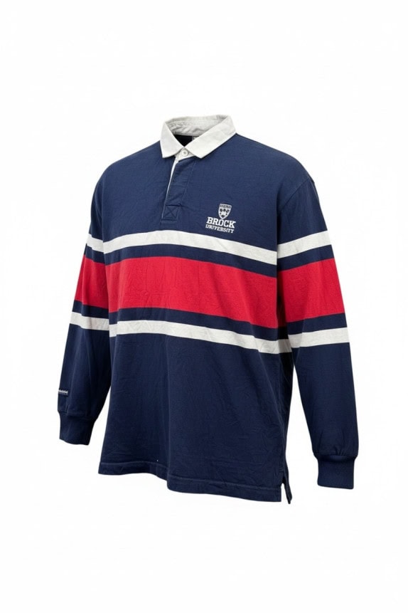 BARBARIAN ΜΠΛΟΥΖΑ ΡΑΓΚΜΠΙ COLLEGIATE NAVY ΑΝΤΡΙΚΟ PRE OWNED XL