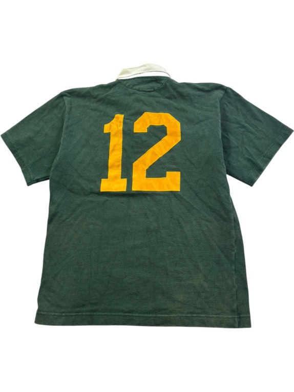 BARBARIAN MAGLIA RUGBY VINTAGE SPORTSWEAR VERDE UOMO PRE OWNED L