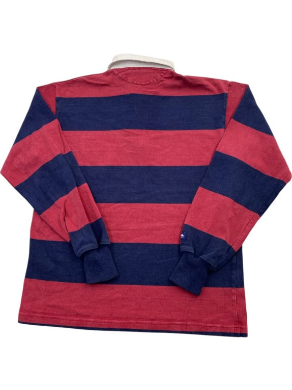 BARBARIAN ΜΠΛΟΥΖΑ RUGBY RETRO ΚΟΚΚΙΝΟ ΜΠΛΕ ΑΝΤΡΙΚΟ PRE OWNED S