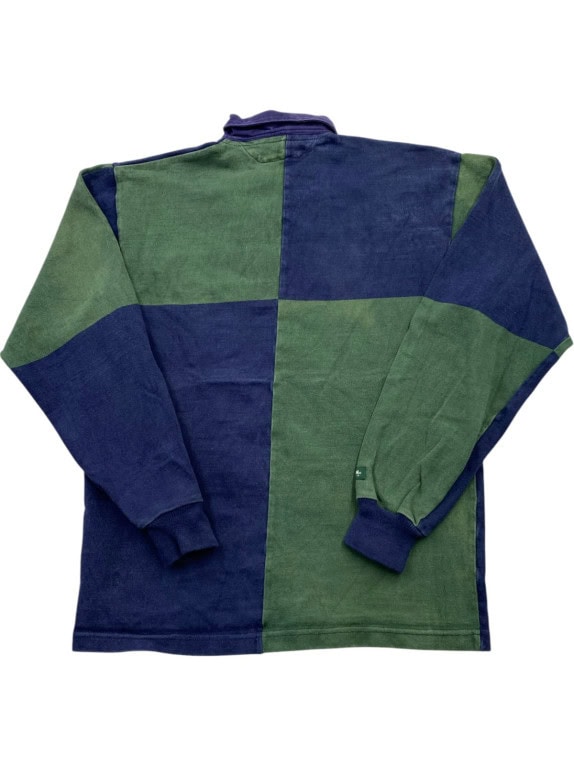 BARBARIAN RUGBY ΜΠΛΟΥΖΑ VINTAGE NAVY ΠΡΑΣΙΝΗ ΑΝΤΡΙΚΗ PRE OWNED M