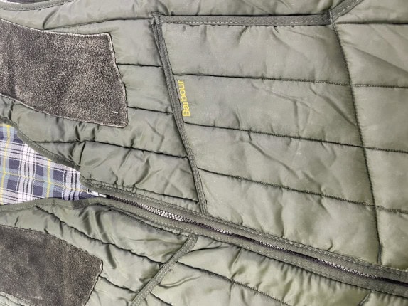 BARBOUR ΓΙΛΕΚΟ QUILTED ΠΡΑΣΙΝΟ ΑΝΤΡΙΚΟ PRE OWNED L