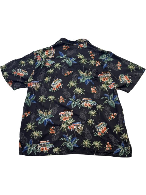 BATTCK BAY ΠΟΥΚΑΜΙΣΟ HAWAIIAN ΠΑΛΜΕΣ ΜΑΥΡΟ ΑΝΤΡΙΚΟ PRE OWNED L
