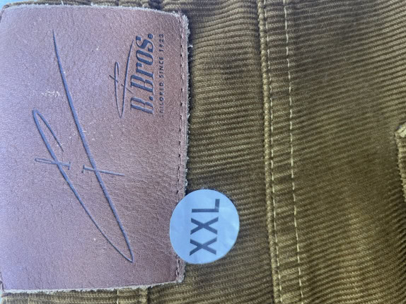 '90s B.BROS CORDUROY PANTS MINIMAL BROWN ΑΝΤΡΙΚΟ PRE OWNED XXL