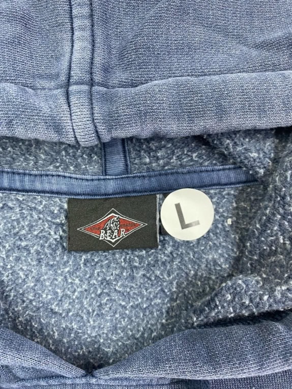 BEAR ΦΟΥΤΕΡ ΜΕ ΚΟΥΚΟΥΛΑ VINTAGE WASHED BLUE ΑΝΔΡΙΚΟ L