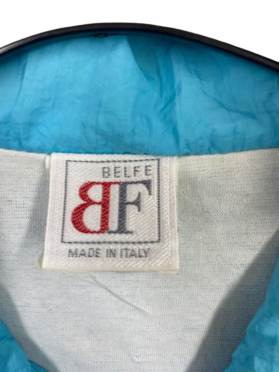 Belfe Set Tuta Vintage con Logo Azzurro Unisex XS-S