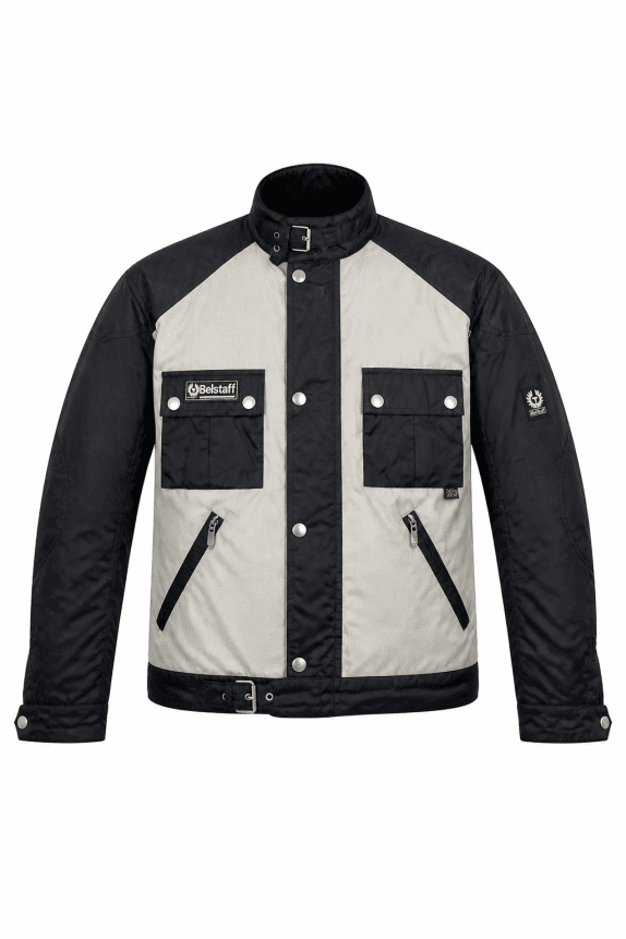 BELSTAFF JACKET ARCHIVE BLACK GREY MEN PRE OWNED XXL
