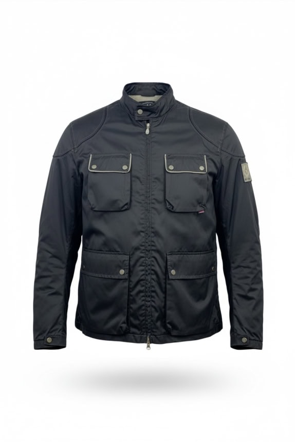 BELSTAFF JACKET VINTAGE BLACK MEN'S L