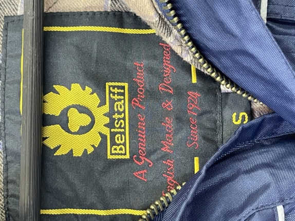 BELSTAFF JACKET WORKWEAR NAVY MEN PRE OWNED S