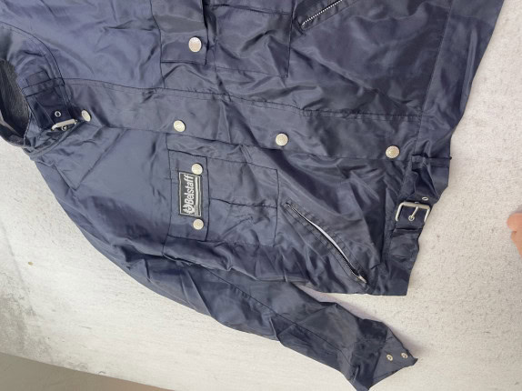 1990s BELSTAFF TRACK JACKET CLASSIC NAVY UOMO PRE OWNED M