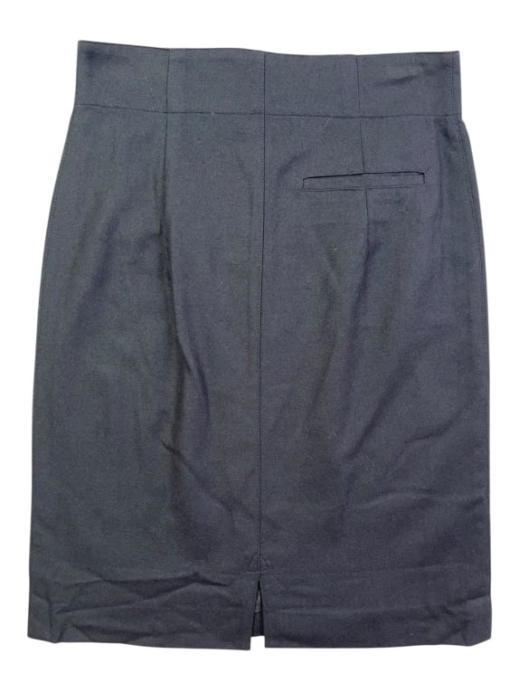 Benetton Black Classic Minimal High Waist Skirt Women’s M