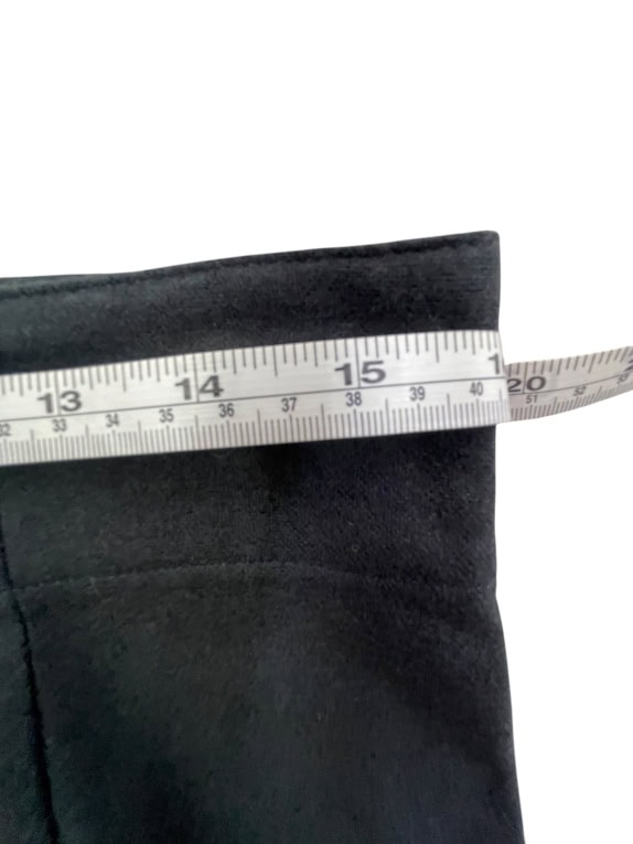 Benetton Black Classic Minimal High Waist Skirt Women’s M