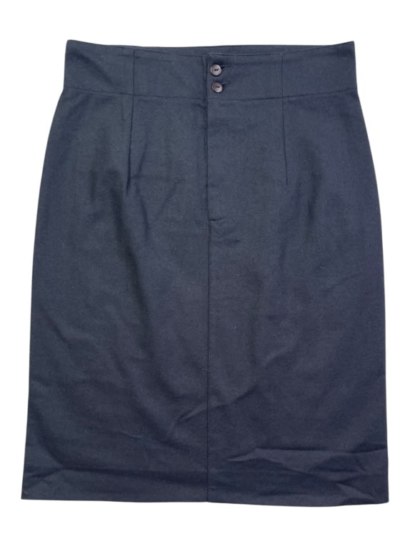 Benetton Black Classic Minimal High Waist Skirt Women’s M