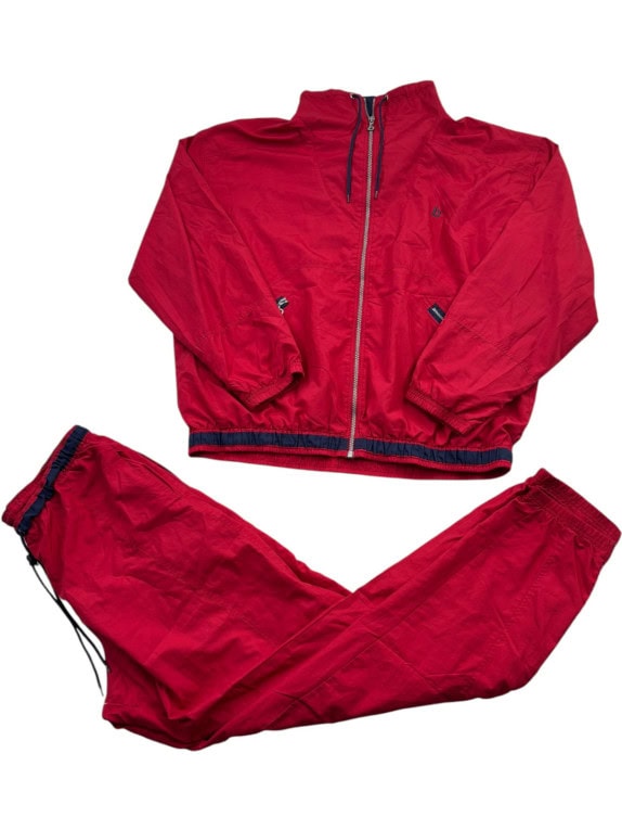 BENGER ΣΕΤ ΦΟΡΜΑΣ VINTAGE SPORTSWEAR ΚΟΚΚΙΝΟ ΓΥΝΑΙΚΕΙΟ PRE OWNED L