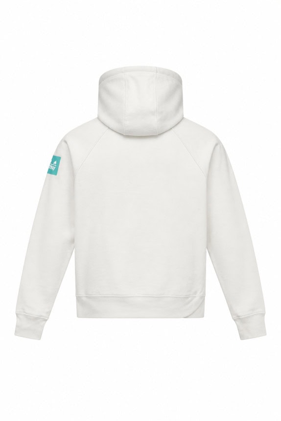 1990S BEST COMPANY HOODIE EMBROIDERED CREAM UNISEX PRE OWNED M