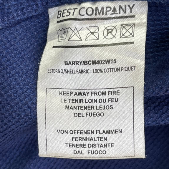 BEST COMPANY CAMICIA MINIMAL BLU DA UOMO PRE-OWNED