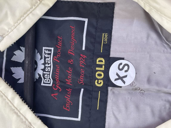 1990s BELSTAFF FOUR TRACK JACKET MINIMAL CREAM ΓΥΝΑΙΚΕΙΟ PRE OWNED XS