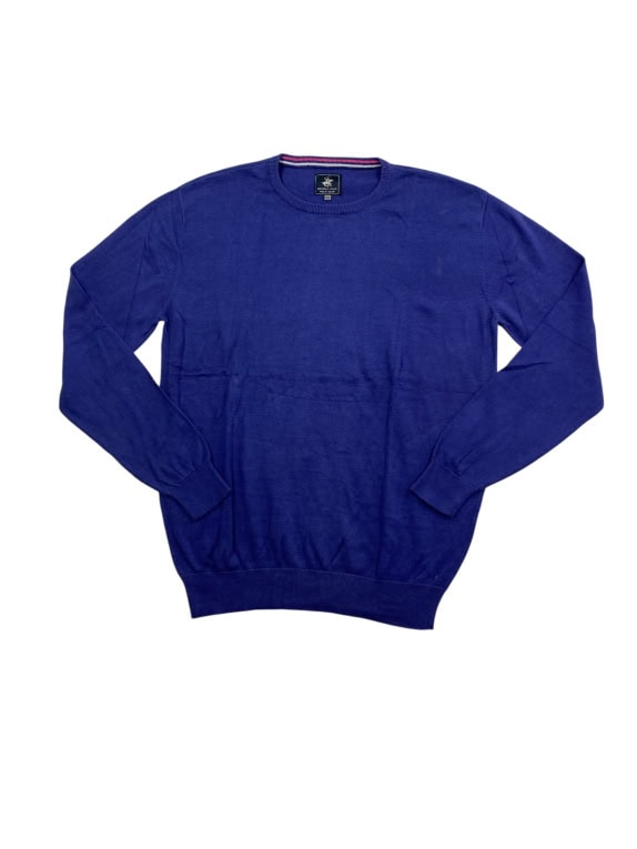 Beverly Hills Polo Club Maglia lavorata a maglia blu da uomo XXL