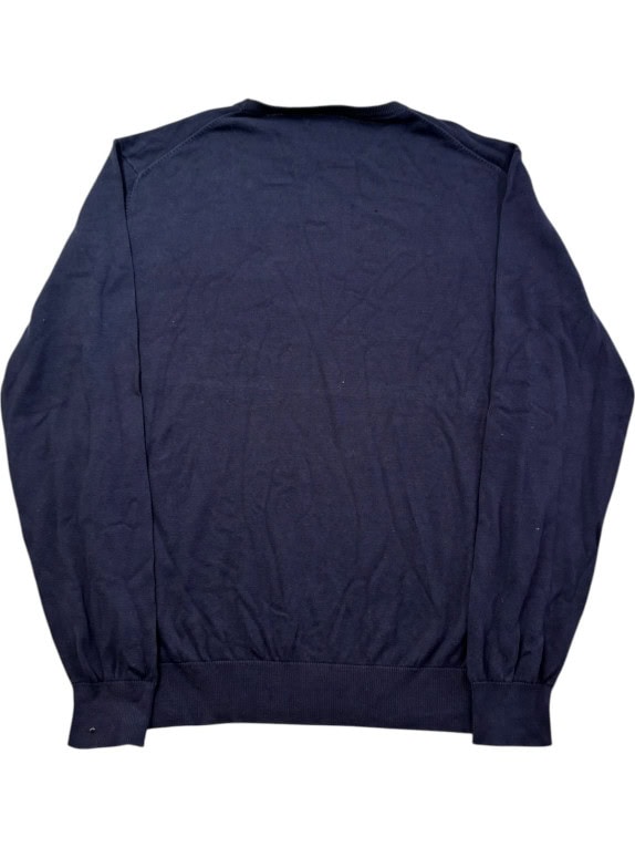 BEVERLY HILLS POLO CLUB ΠΛΕΚΤΟ ΠΟΥΛΟΒΕΡ ΚΛΑΣΙΚΟ NAVY ΑΝΤΡΙΚΟ PRE OWNED XL