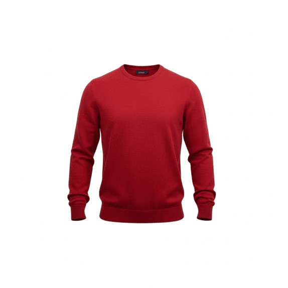 BEVERLY HILLS POLO CLUB Πλεκτό Sweater Vintage Logo Κόκκινο Ανδρικό M