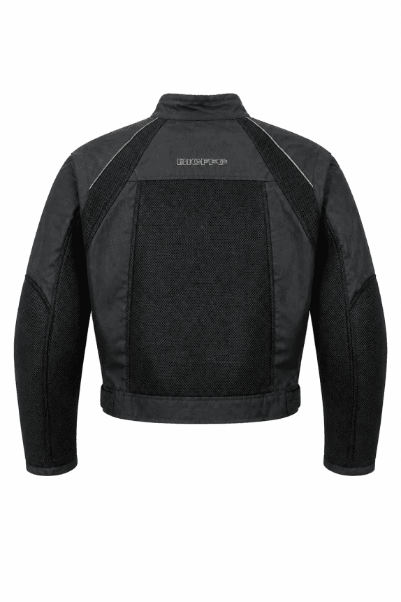Y2K BIEFFE MESH BIKER JACKET SPORTY ΜΑΥΡΟ ΑΝΤΡΙΚΟ PRE OWNED M