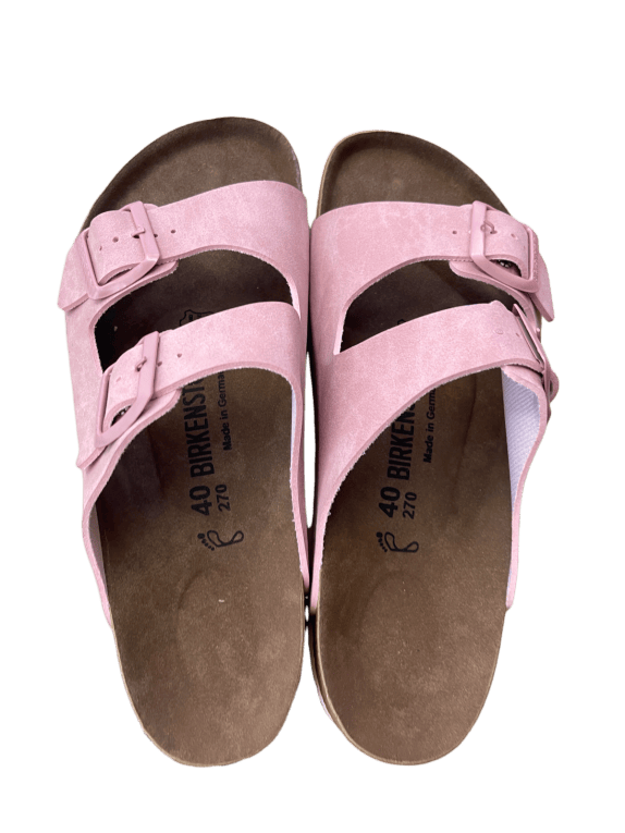 BIRKENSTOCK SANDALS MINIMAL PINK WOMENS PRE OWNED EU 40