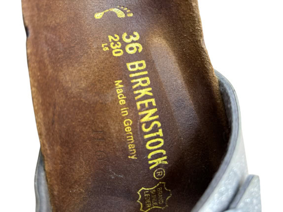 BIRKENSTOCK ΣΑΝΔΑΛΙΑ ΚΛΑΣΙΚΑ ΑΣΗΜΙ ΓΥΝΑΙΚΕΙΟ PRE OWNED EU 36