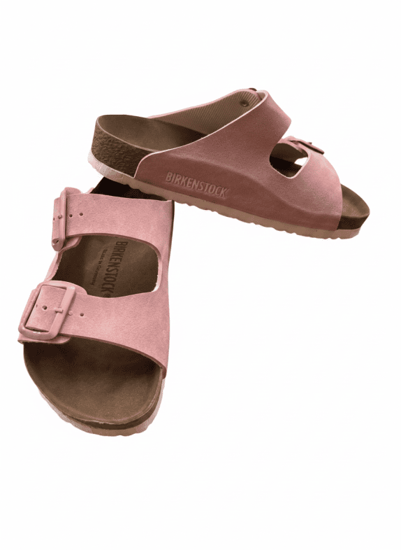 BIRKENSTOCK ΣΑΝΔΑΛΙΑ ΜΕ ΠΡΟΚΛΕΙΣ ΚΑΙ ΠΟΡΠΕΣ ΡΟΖ ΓΥΝΑΙΚΕΙΟ PRE OWNED EU 38