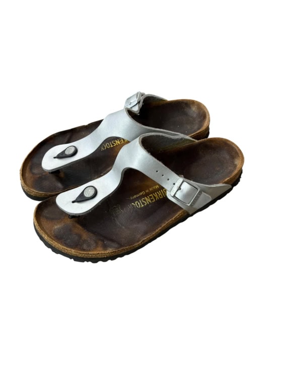 BIRKENSTOCK ΣΑΝΔΑΛΙΑ MINIMAL ΑΣΗΜΙ UNISEX PRE OWNED EU 39