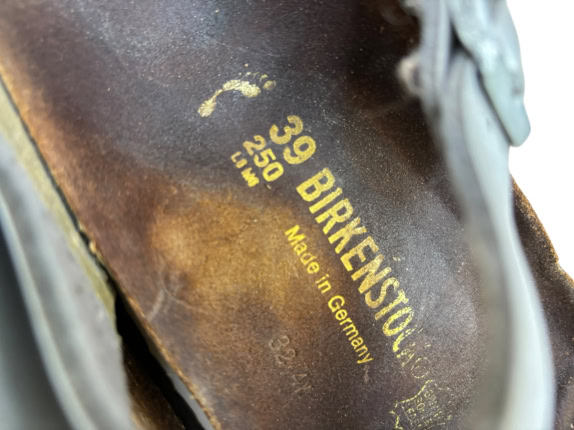 BIRKENSTOCK ΣΑΝΔΑΛΙΑ MINIMAL ΑΣΗΜΙ UNISEX PRE OWNED EU 39