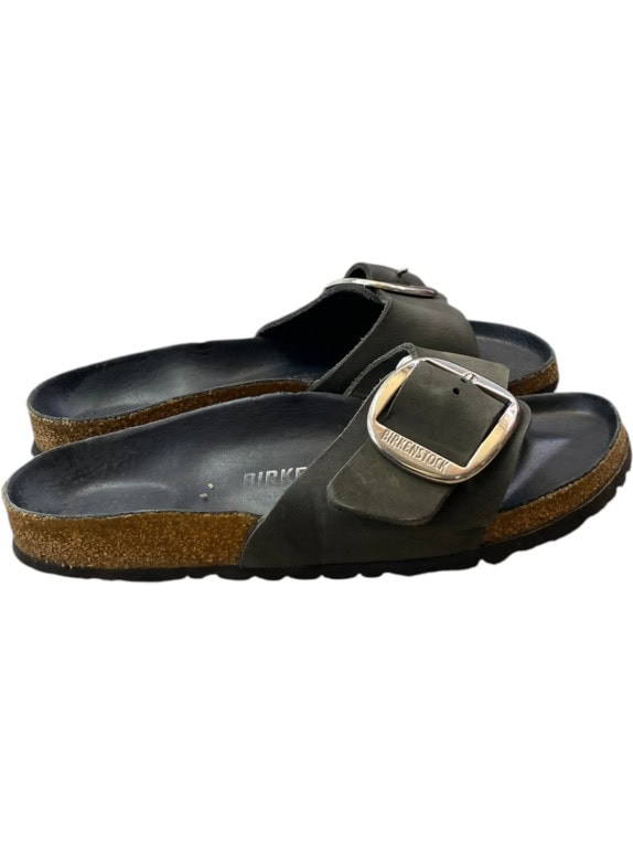 BIRKENSTOCK SANDALS MINIMAL OLIVE UNISEX PRE OWNED