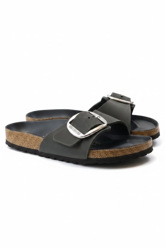 BIRKENSTOCK SANDALS MINIMAL OLIVE UNISEX PRE OWNED