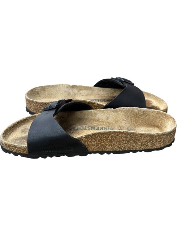 BIRKENSTOCK SANDALS MINIMAL BLACK UNISEX PRE OWNED EU 36