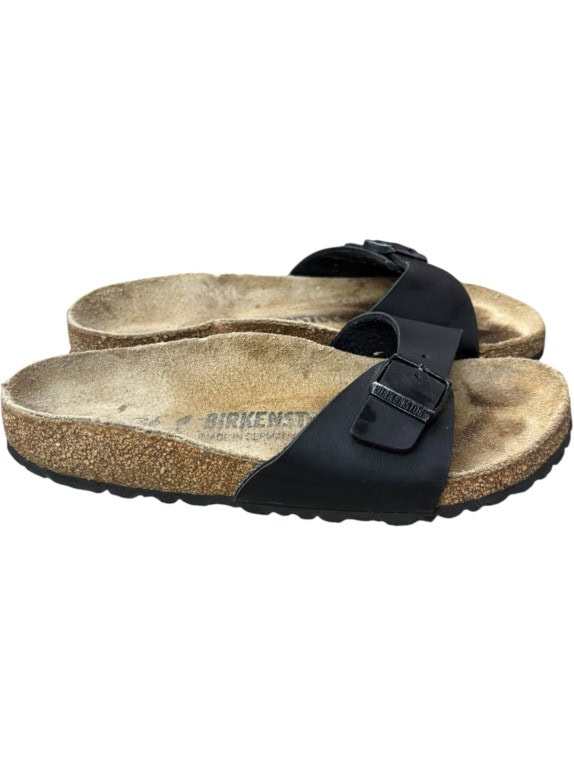 BIRKENSTOCK SANDALS MINIMAL BLACK UNISEX PRE OWNED EU 36