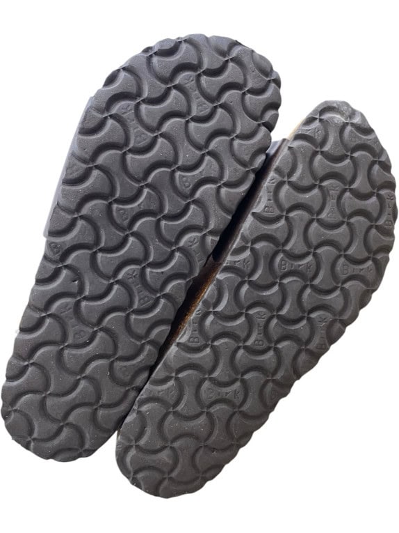 Birkenstock Σανδάλια Slide Classic Buckle Δερμάτινα Καφέ Unisex EU 36