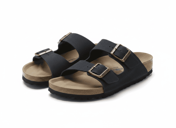 BIRKENSTOCK SANDALS MINIMAL BLACK ΑΝΤΡΙΚΟ PRE OWNED EU 38