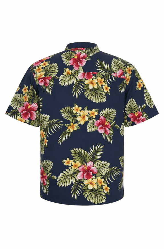 BISSOLOSTI ΠΟΥΚΑΜΙΣΟ HAWAIIAN FLORAL NAVY ΑΝΤΡΙΚΟ PRE OWNED 3XL