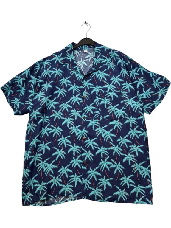 BLUE HARBOUR HAWAIIAN SHIRT TROPICAL NAVY ΑΝΤΡΙΚΟ PRE OWNED L