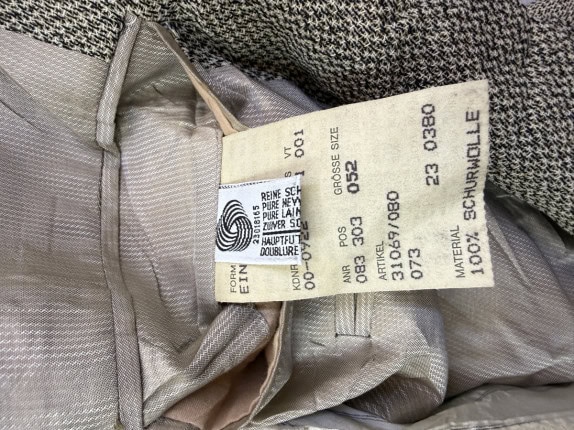 90S BOSS BLAZER CLASSIC BEIGE UOMO PRE OWNED XL