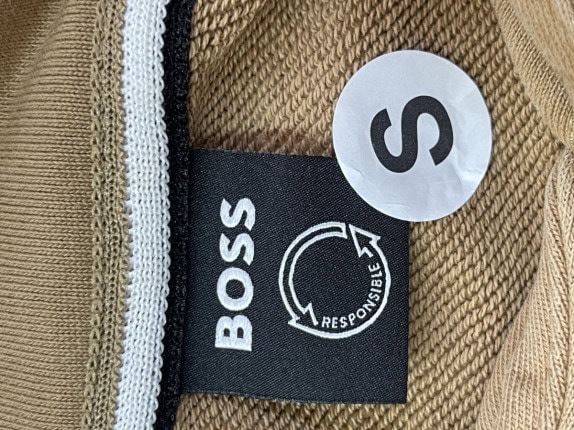 BOSS FELPA CON CAPPUCCIO STREETWEAR MARRONE UOMO PRE OWNED S