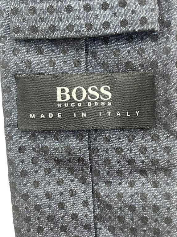 BOSS HUGO BOSS ΓΡΑΒΑΤΑ MINIMAL NAVY ΑΝΤΡΙΚΟ PRE OWNED
