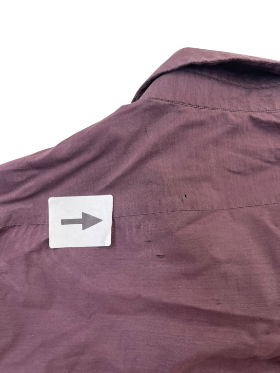BOSS HUGO BOSS SHIRT MINIMAL BURGUNDY MENS PRE OWNED L