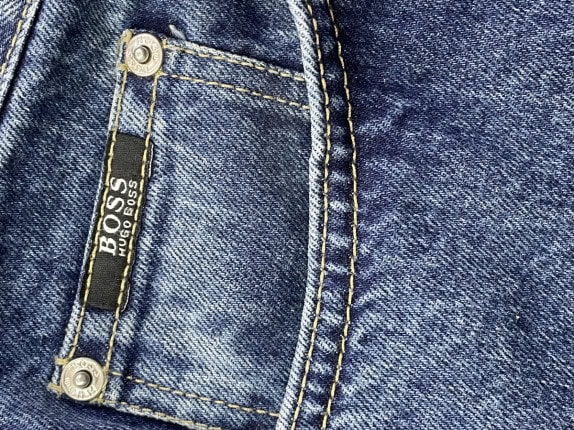 BOSS HUGO BOSS ΤΖΙΝ ΠΑΝΤΕΛΟΝΙ CLASSIC WASHED BLUE ΑΝΤΡΙΚΟ PRE OWNED XL
