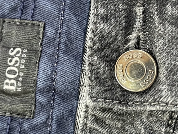 BOSS JEANS WASHED BLACK MEN PRE OWNED M
