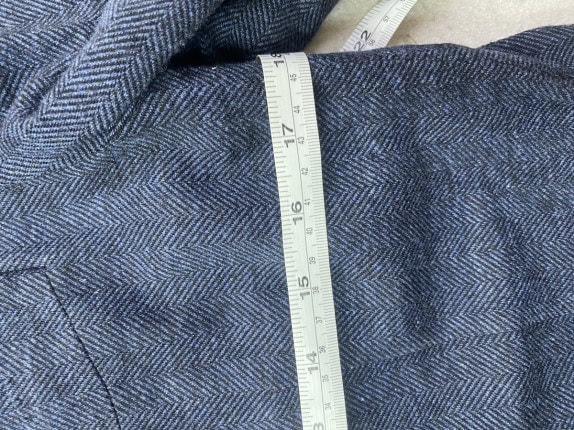 90S VINTAGE ΜΠΛΕ ΣΑΚΑΚΙ  ΑΝΤΡΙΚΟ PRE OWNED S