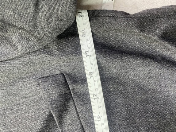 90S VINTAGE  ΣΑΚΑΚΙ ΜΙΝΙΜΑΛ ΓΚΡΙ ΑΝΤΡΙΚΟ PRE OWNED L