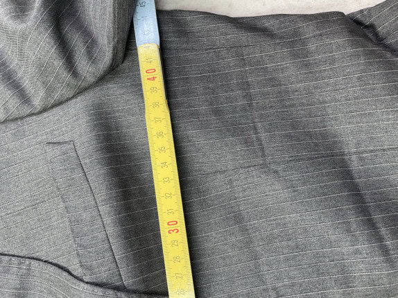90s BRIAN BARRY COMPLETO MINIMAL GRIGIO UOMO PRE OWNED S