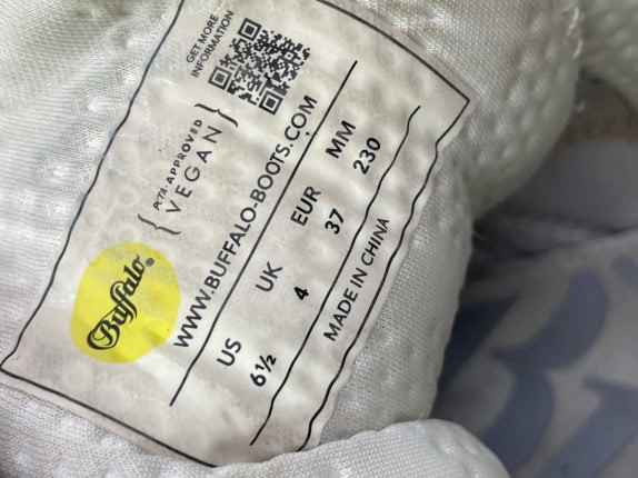 BUFFALO SNEAKERS CHUNKY CREAM DONNA PRE OWNED EU 37